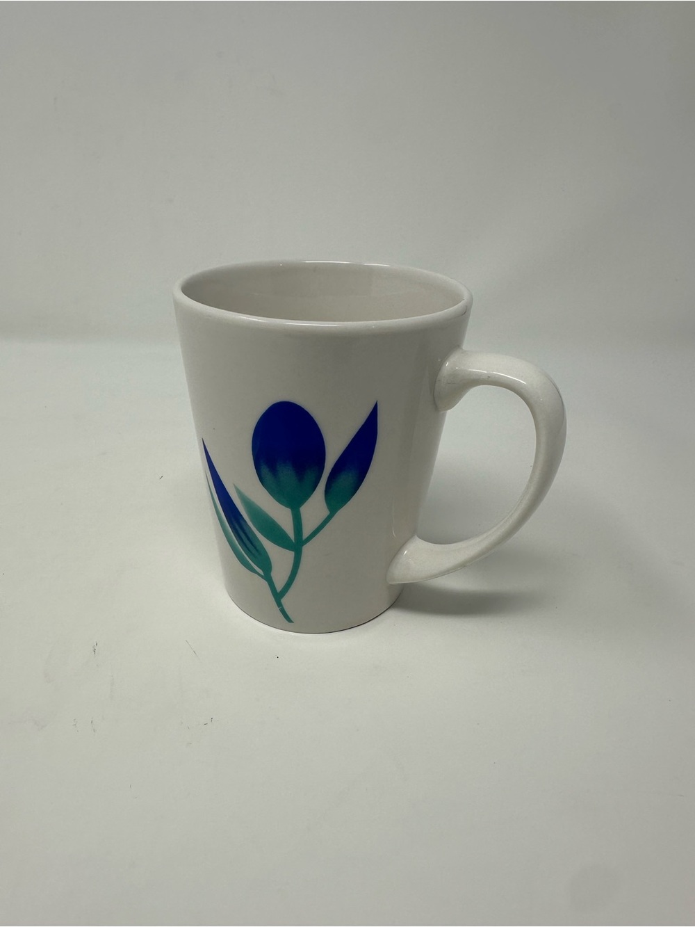 Gibson Home 4pc Floral Ceramic Coffee Mug Set 12 fl oz Microwave Dishwasher Safe